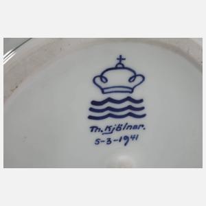 Kopenhagen große Unikatvase Schlossansicht