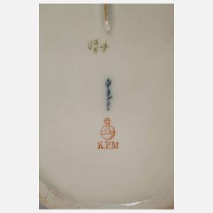 KPM Berlin Korbschale "Blumenbukett"