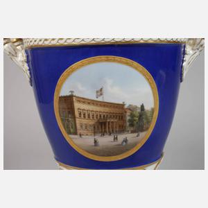 KPM Berlin Prunkvase Ansicht Kaiser-Wilhelm-Palais