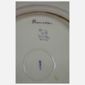 KPM Berlin drei Prunkteller Afrikanische Tierwelt