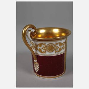 Ansichtentasse Gebirgslandschaft mit Schloss