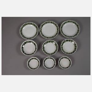 Meissen Konvolut Weinlaubdekor