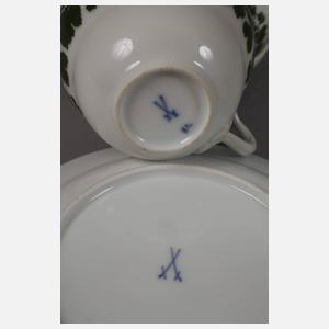 Meissen Konvolut Weinlaubdekor
