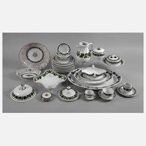 Meissen großes Konvolut Weinlaubdekor