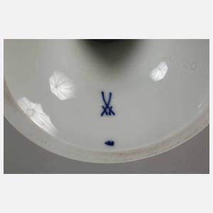 Meissen "Schlangenhenkelvase" mit Blumenmalerei