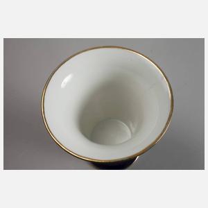 Meissen Trichtervase Ansicht Fachwerkhaus