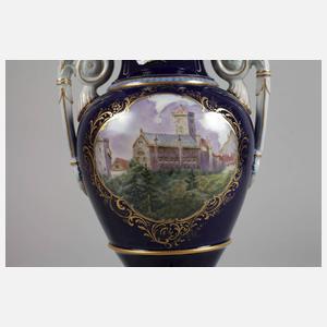 Meissen Prunkvase Wartburgansicht