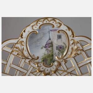 Meissen Durchbruchschale Meißenansichten