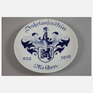 Meissen Jubiläumsteller der Stadt Meißen