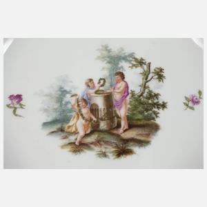 Meissen kleine Zierteller mit Puttenszenen