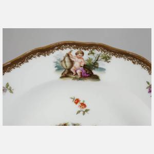 Meissen kleine Zierteller mit Puttenszenen