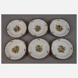 Meissen Speiseservice mit seltener Pilzmalerei