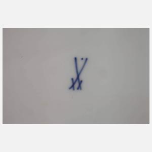 Meissen Anbietplatte mit seltener Pilzmalerei