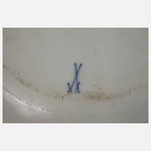 Meissen Schleifenplatte "Reiche Fruchtmalerei"