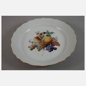 Meissen große Servierschale "Reiche Fruchtmalerei"