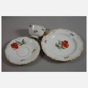 Meissen fünf Gedecke "Muschelrand"