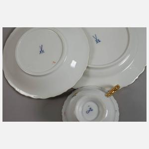Meissen fünf Gedecke "Muschelrand"