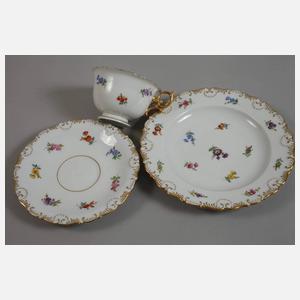 Meissen fünf Gedecke "Muschelrand"