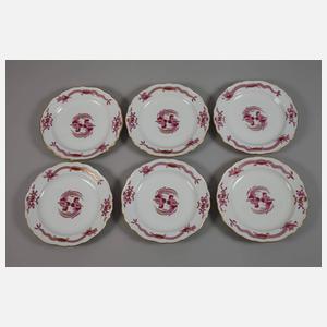 Meissen elf Dessertteller "Reicher Drache"
