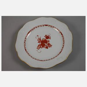 Meissen sechs Kuchenteller "Indische Malerei"