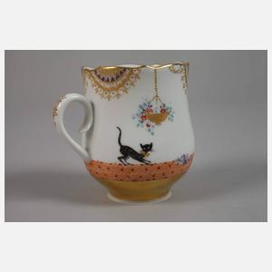 Meissen Mokkatasse mit Untertasse "1001 Nacht"