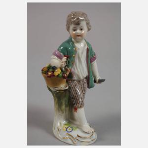 Meissen Genrefigur und Gärtnerkind