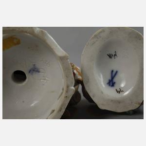 Meissen Genrefigur und Gärtnerkind