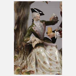 Meissen "Jägergruppe mit Baum"