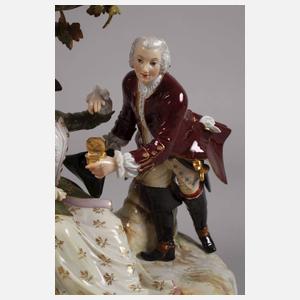 Meissen "Jägergruppe mit Baum"