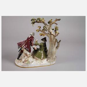 Meissen "Jägergruppe mit Baum"