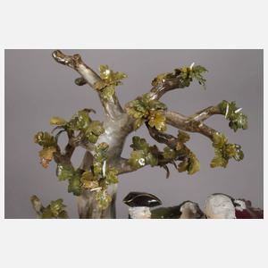 Meissen "Jägergruppe mit Baum"