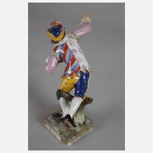 Potschappel Harlekin als Puppenspieler