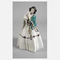 Schwarzburger Werkstätten "Dame mit Katze"111