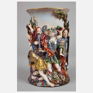 Thüringen Prunkvase Capodimonte-Stil