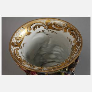 Thüringen Prunkvase Capodimonte-Stil