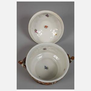 Thüringen Prunkterrine und Tasse Capodimonte-Stil