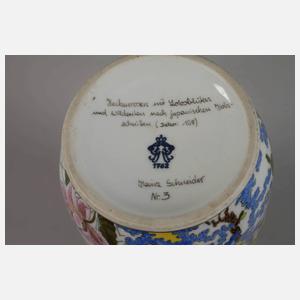 Thüringen Unikatvase Indischmalerei