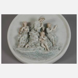 Volkstedt Paar religiöse Wandreliefs