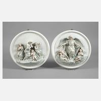 Volkstedt Paar religiöse Wandreliefs111