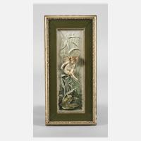 Volkstedt Reliefbild Amorette mit Frosch111