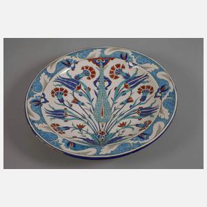 Großer Teller im Iznikstil