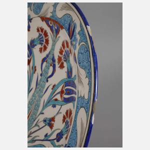 Großer Teller im Iznikstil