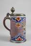 Erfurter Fayencewalzenkrug mit Chinoiserien