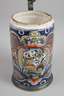 Erfurter Fayencewalzenkrug mit Chinoiserien