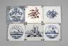 Sechs Fliesen Delft