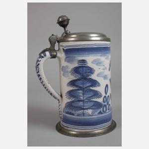 Wuchtiger Fayencewalzenkrug