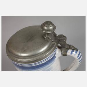 Wuchtiger Fayencewalzenkrug