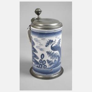 Wuchtiger Fayencewalzenkrug