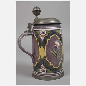 Wuchtiger Thüringer Fayencewalzenkrug