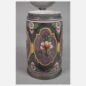 Wuchtiger Thüringer Fayencewalzenkrug